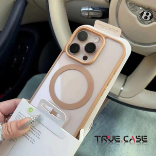 Capa Magnética Transparente De Luxo Para iPhone11 14 15 13 12 16 Pro Max Com Tampa De Carregamento Sem Fio X XR XS