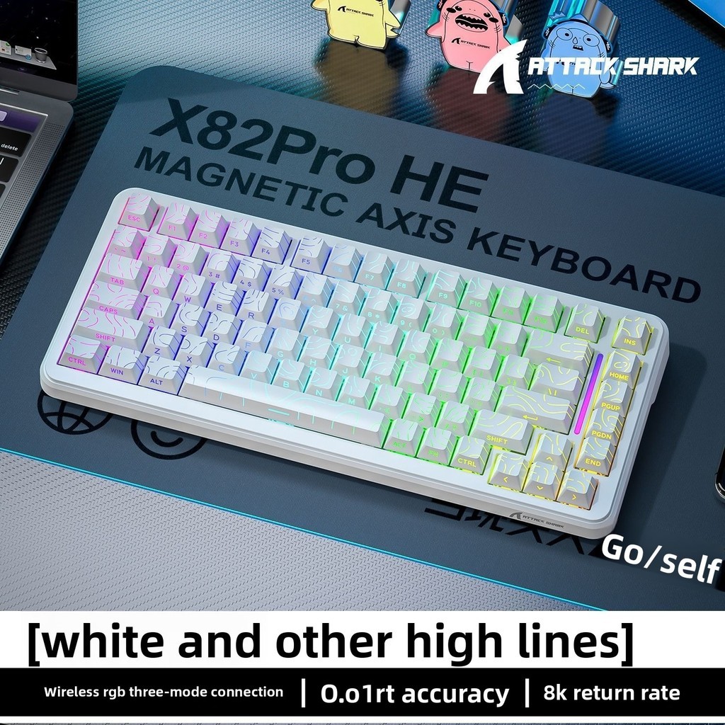 Ataque SHARK X82PRO HE 75 % Teclado Para Jogos Com Gatilho Rápido