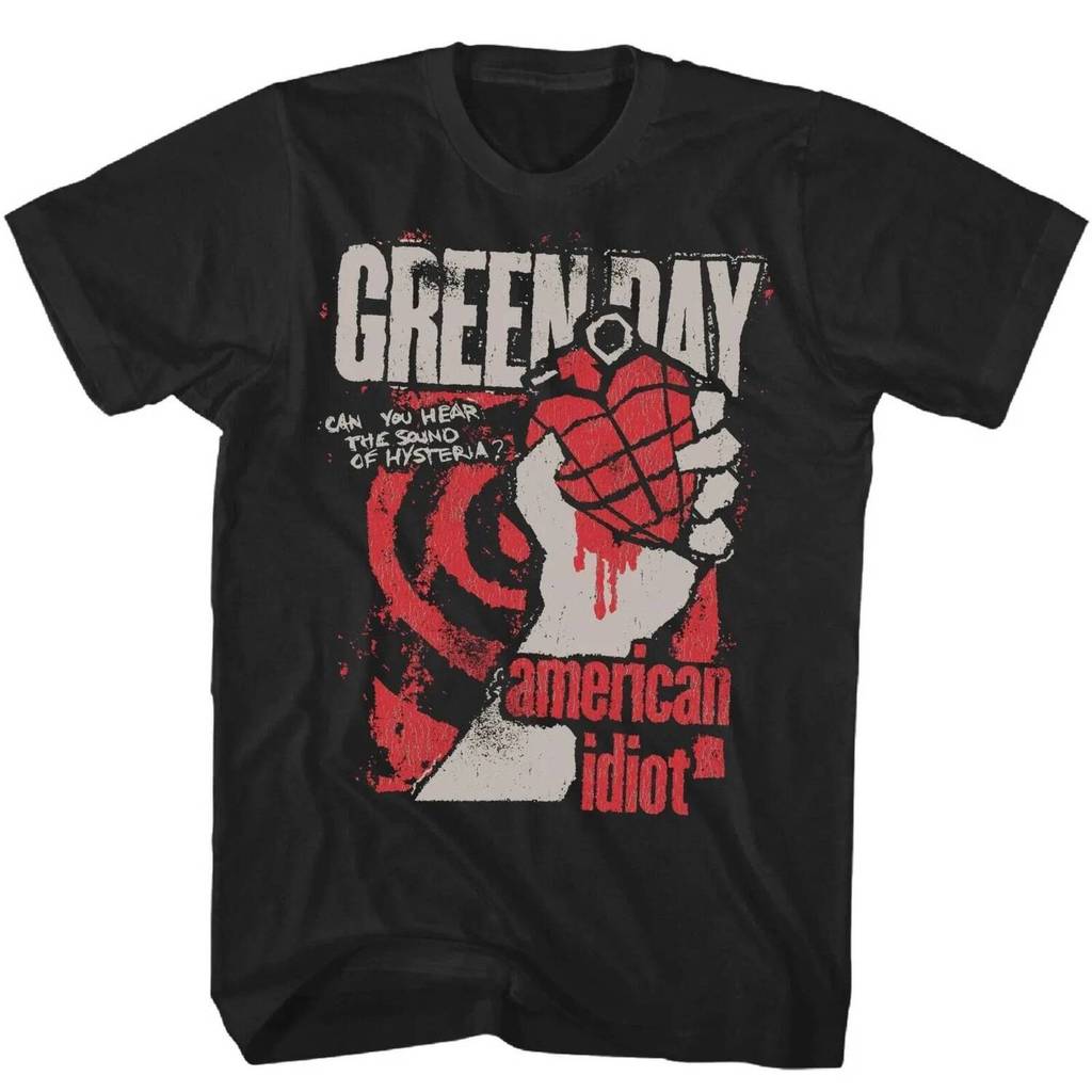 ミュージシャン Green Day American Idiot Tour Tee XXL Green Day American Idiot Hysteria T Shirt Mens Rock Music Classic