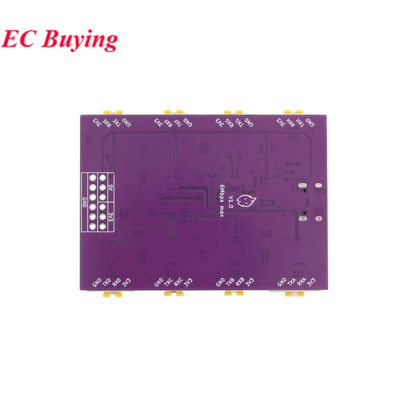 USB Para 4 Porta Serial RS485 De 8 Vias Tipo-C 4 8 485 Multicanal UART ...
