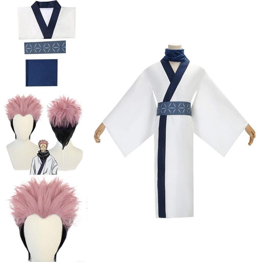 Atraente Jujutsu Ryomen Sukuna Cosplay Para Uniforme Masculino | Shopee ...