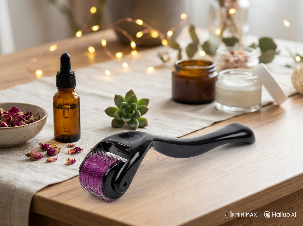 Dermaroller 540 Agulhas Micro Skin Roller Tratamento Facial | Shopee Brasil