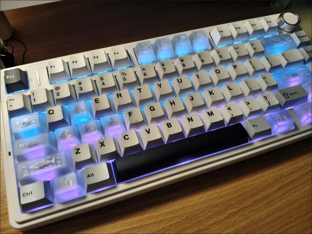 A Floral Note Date Keycaps 26 Teclas Cherry Profile PC Wooting Aula F75 ...