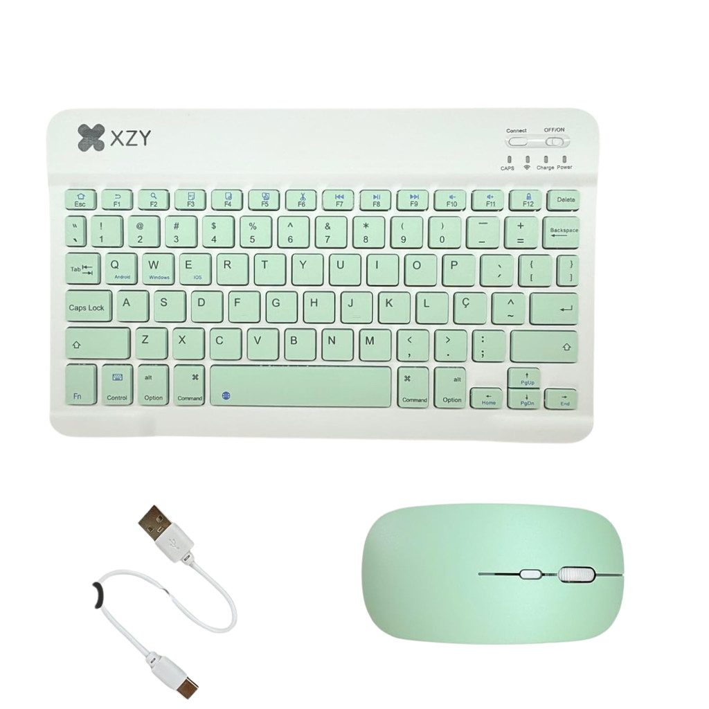 Conjunto Teclado + Mouse Bluetooth Para Notebook e Tablet | Shopee Brasil