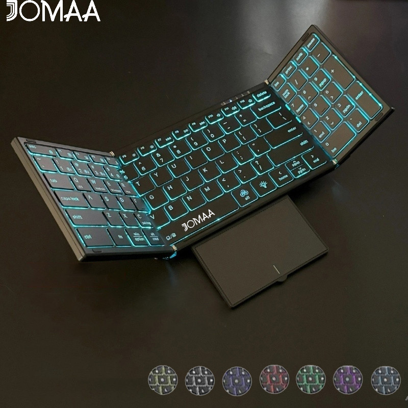 Jomaa Teclado Dobrável Retroiluminado De Tamanho Completo Com