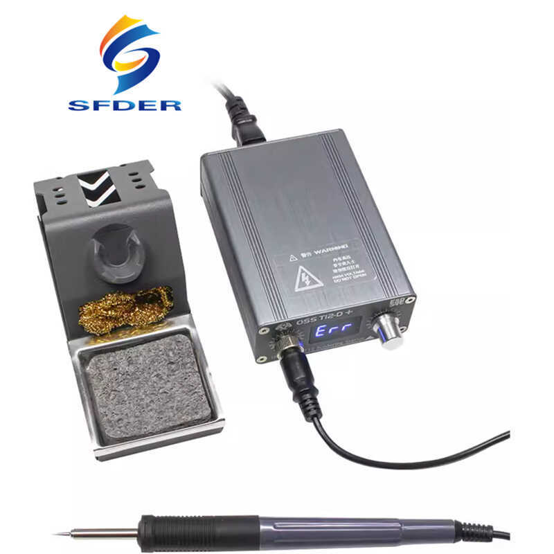 T12D + Ferro de solda elétrico para reparo de celular Fio voador ...