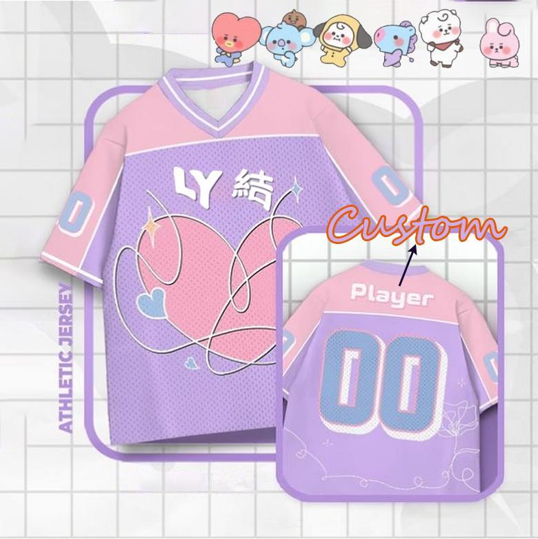 BTS Ame A Si Mesmo jersey arirang Concerto Roupa Rosa Camiseta