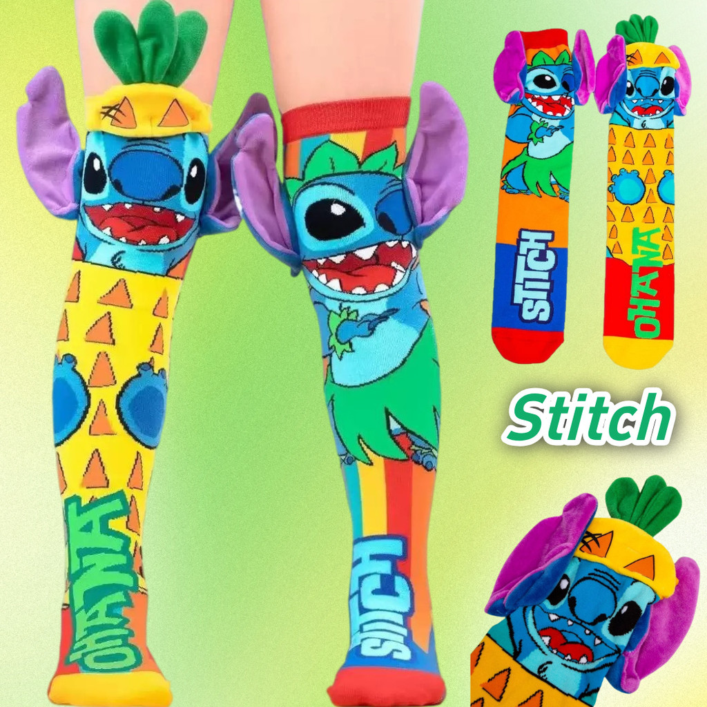 Meias Stitch Infantil Com Orelha Meia Stitch Cano Alto Infantil ...