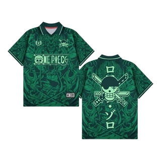 JERSEY OP Vintage Retro Impressão Completa Gola De Sublimação Com Decote Em V Série Anime One Piece Masculino Feminino M