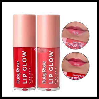 Óleo Labial Lip Tint Ruby Rose - Brilho Natural com Hidratação Suave para Lábios Macios HB-L6502 em Oferta na Shopee