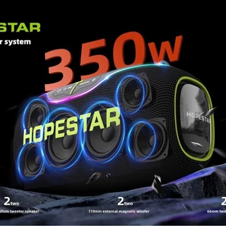 HOPESTAR A80 Alto-falante Bluetooth de alta potência K Song Subwoofer Alto-falante externo sem fio de alta qualidade 3W