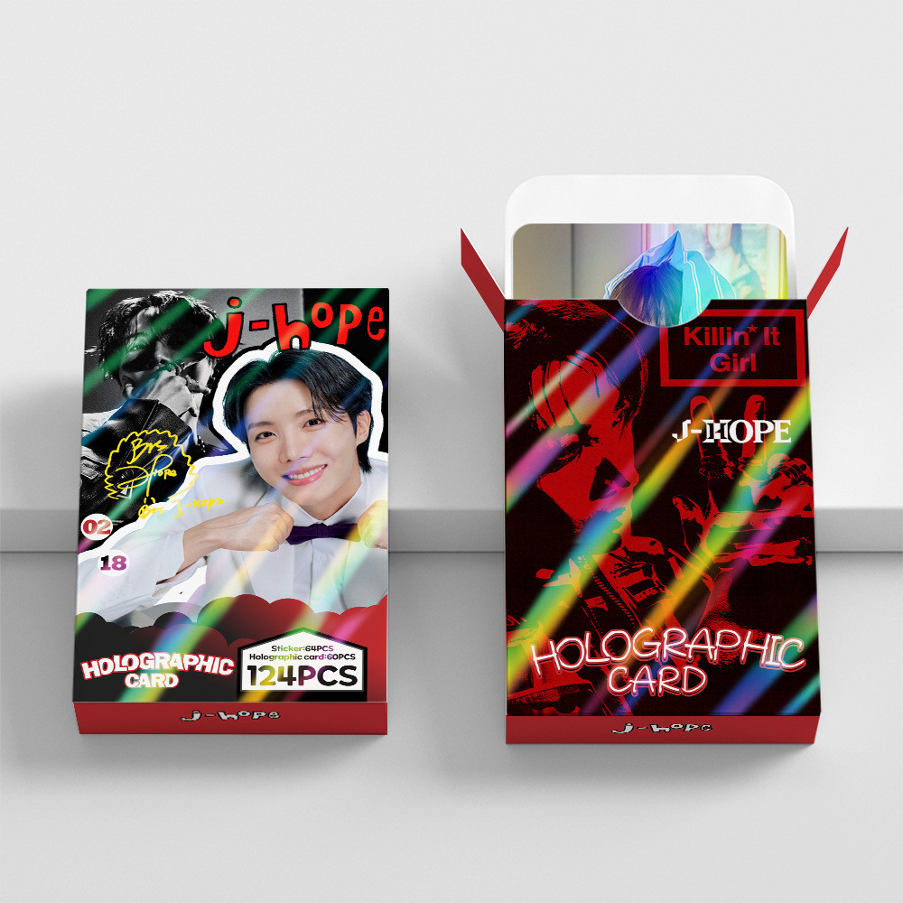 LINXX 124pcs BTS Group JHOPE Selfie Lomo Cards Set Com Fotos