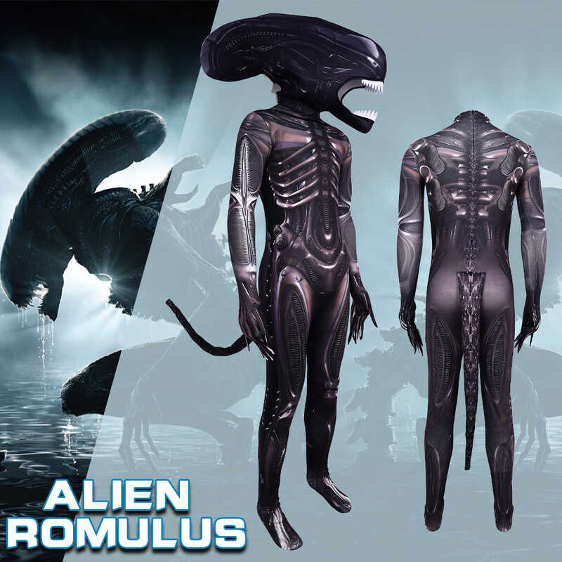 Halloween novo produto alienígena romulus filme cosplay traje ...