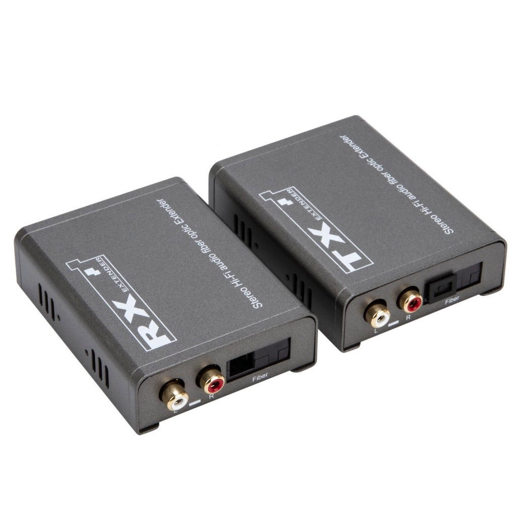 Extensor RCA R/L De 20 Km Sobre Cabo De Fibra Óptica SC Transmissor E ...