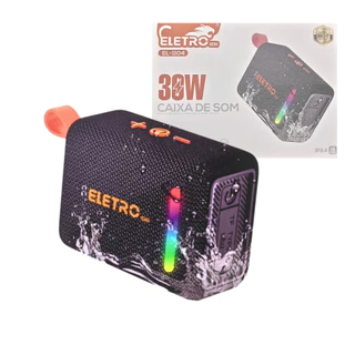 Caixa de Som Bluetooth Portátil LED 30W Prova D'agua com Alça em Oferta na Shopee