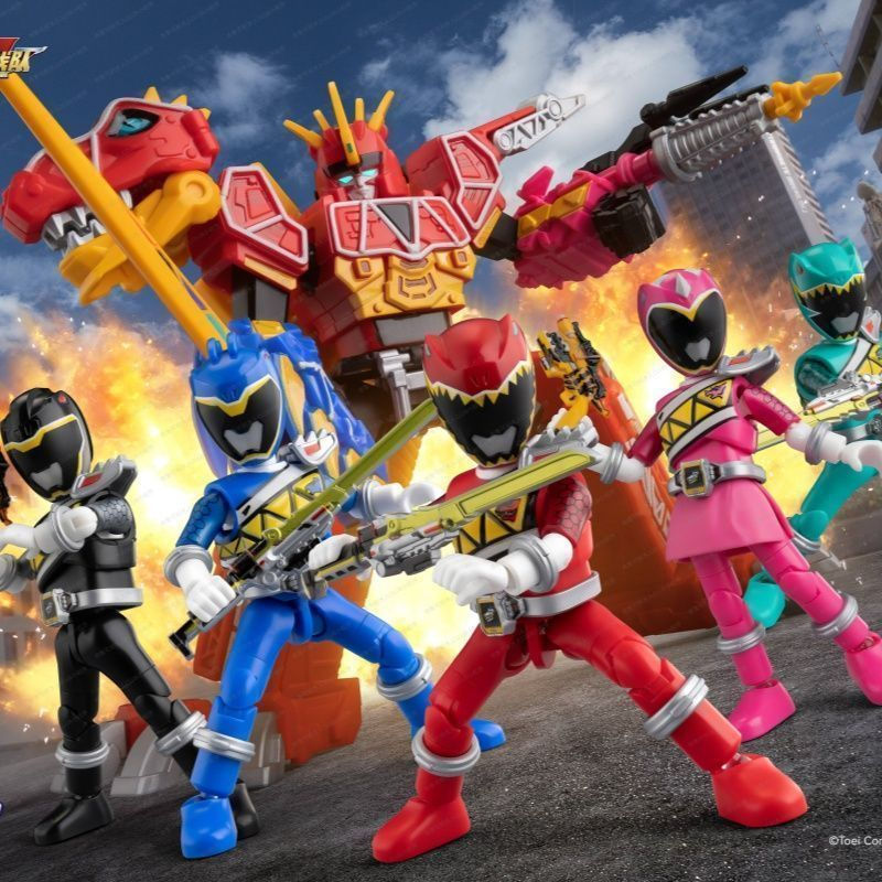 Bonecos Figuras Blokees Power Rangers Dino + Acessórios Para Coleção E ...
