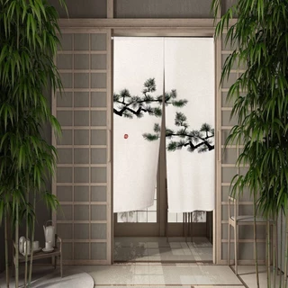 Koi Gato Cozinha Sala De Estar Entrada Divisória Cortina Curta Japonês Ukiyo-e Porta Noren Para Armário Cobrindo Cortina