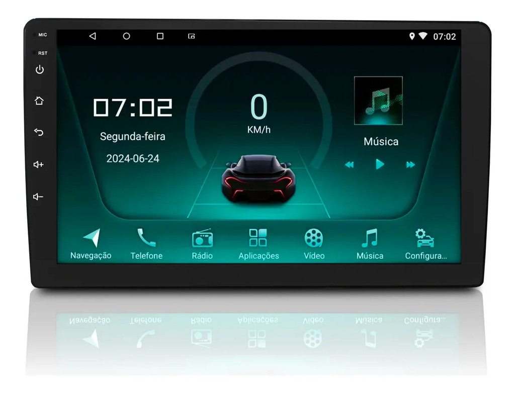 Central Multimidia Android 9 Pl Touch 2gb Ram 32gb Memória | Shopee Brasil