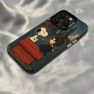 snoopy E Harry Potter TPU anti-impacto Capinha Capa Para IPHONE 13 11 15 14 12 16 17 PRO MAX AIR X XR XS MAX 7 8 PLUS