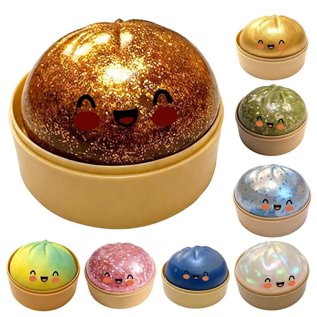squishy Glitter dumpling : Um Raro , Fofo E Brilhante Em Forma De ...