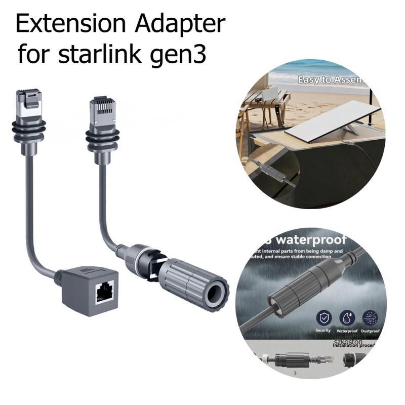 Cabo De 20CM Para Starlink Gen3 V3 Adaptador Extensor Ethernet SPX RJ45 ...