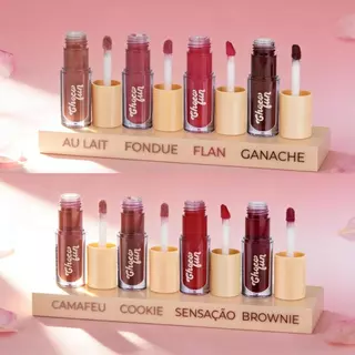 Fenzza Lip Tint Choco Fun - Gloss Labial + Cores Ganache, Flan, Fondue FZ20085M em Oferta na Shopee