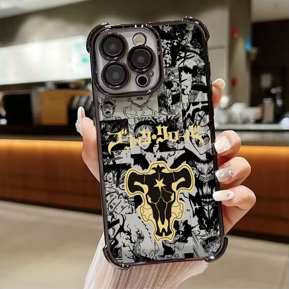Asta Black Clover Logo Anime Capa Galvanizada Para Samsung A57 5G