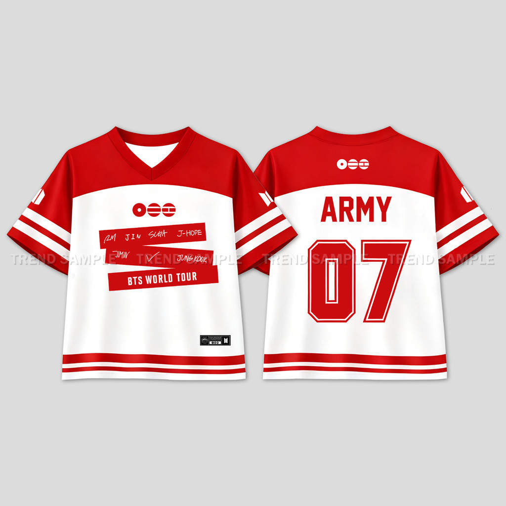 2026 BANGTAN WORLD TOUR ARIRANG Merch Jersey Camiseta Personalizar