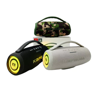Caixa de Som Bluetooth Portátil À Prova D'agua 15W BASS LED TWS Kapbom KA-8418 em Oferta na Shopee