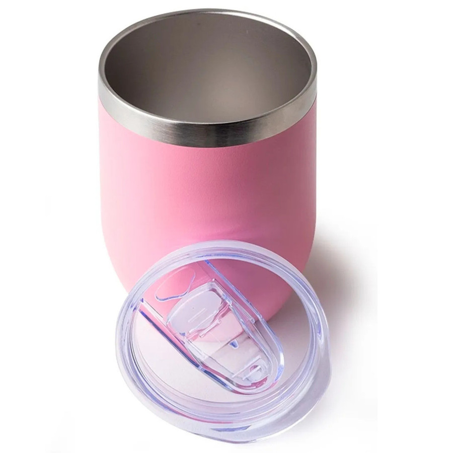 Personalizado - COPO CUIA Térmico Inox com Tampa Antivazamento (360 ml) - Rosa