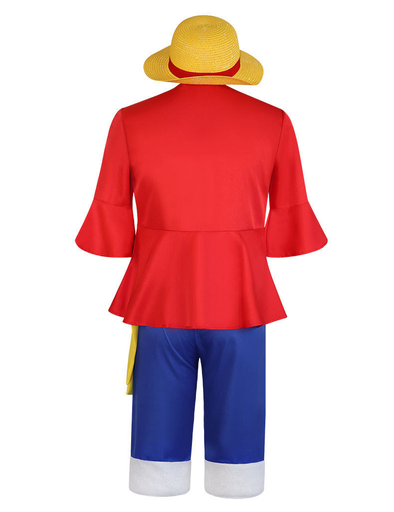 One Piece Monkey D Luffy Roupas Adulto Cosplay Conjunto De Casaco ...