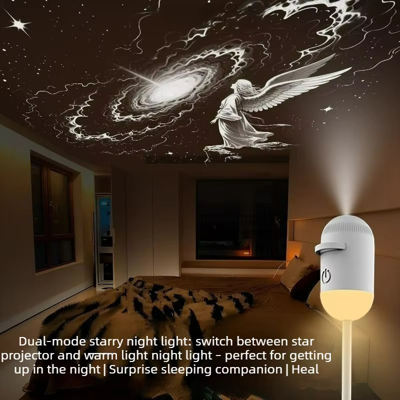 12 pattens Mini Galaxy Star Projetor Controle De Toque Lâmpada LED ...