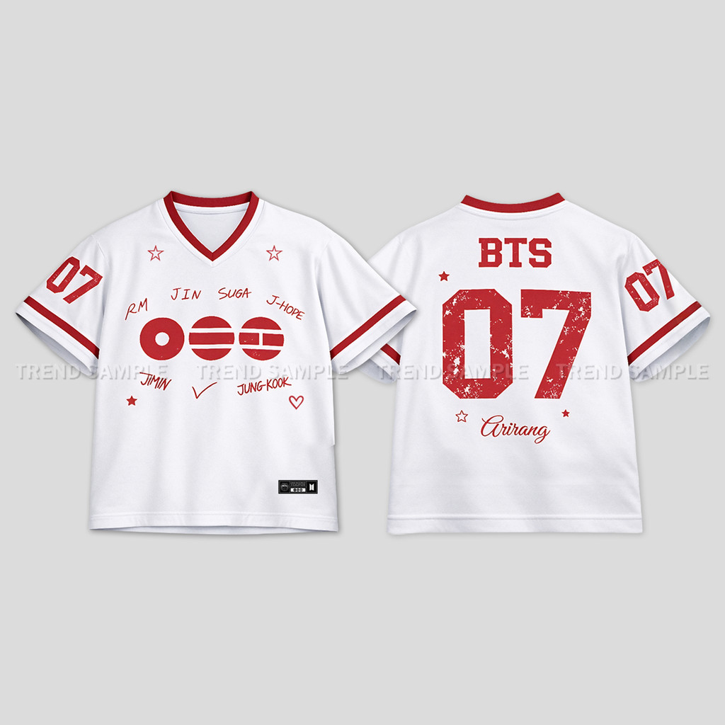 2026 BANGTAN WORLD TOUR ARIRANG COMBACK Merch Jersey Camisa