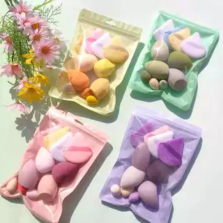 ANA1108 Kit 11 unidades Esponja Triangular Para Pó De Veludo Maquiagem em Oferta na Shopee