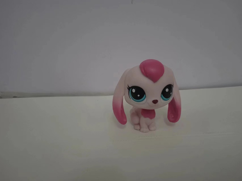 LPS Figura Coelho Branco Rosa Littlest pet shop Brinquedo Infantil ...