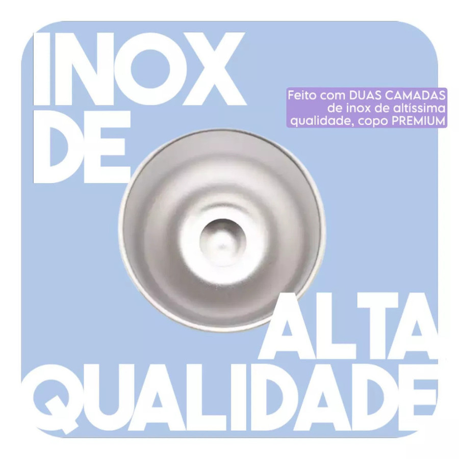 Personalizado - COPO CUIA Térmico Inox com Tampa Antivazamento (360 ml) - Verde Bandeira