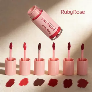 Ruby Rose Gloss Tint Shine INK - Coleção Rosa HB-L6600 em Oferta na Shopee