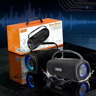 Caixa de Som A'gold Bluetooth 60W - Luzes RGB e Resistente à Água | SM-15 em Oferta na Shopee