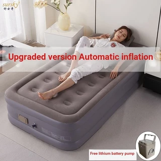 [Entrega No mesmo dia] Colchão inflável espesso Piso dobrável único Ferramenta útil Cama com almofada de ar Doméstico Duplo Dormir Equipamento ao ar livre Acampamento