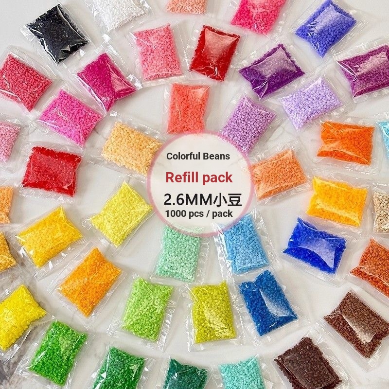 1000 Pcs 2.6 Mm PERLER BEADS REFILL PACK-Pixel Art DIY Brinquedo Ferramentas Completas Crianças Quebra-Cabeça Presente D