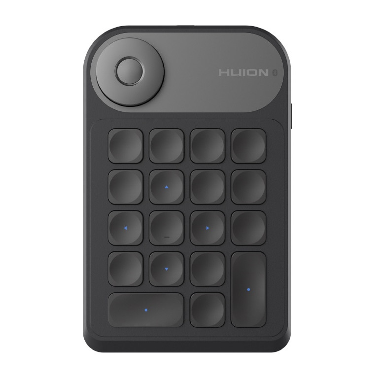 Huion Novo INSPIROY Teclado Sem Fio K20 18 Teclas + Controlador De Discagem Para Mesa De Desenho