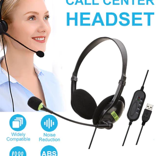 Ruído Cancelando Fone De Ouvido Com Fio USB/3.5mm Microfone Da Operadora Telefônica Para Telefones De Computador Caixas De Mesa Call Center