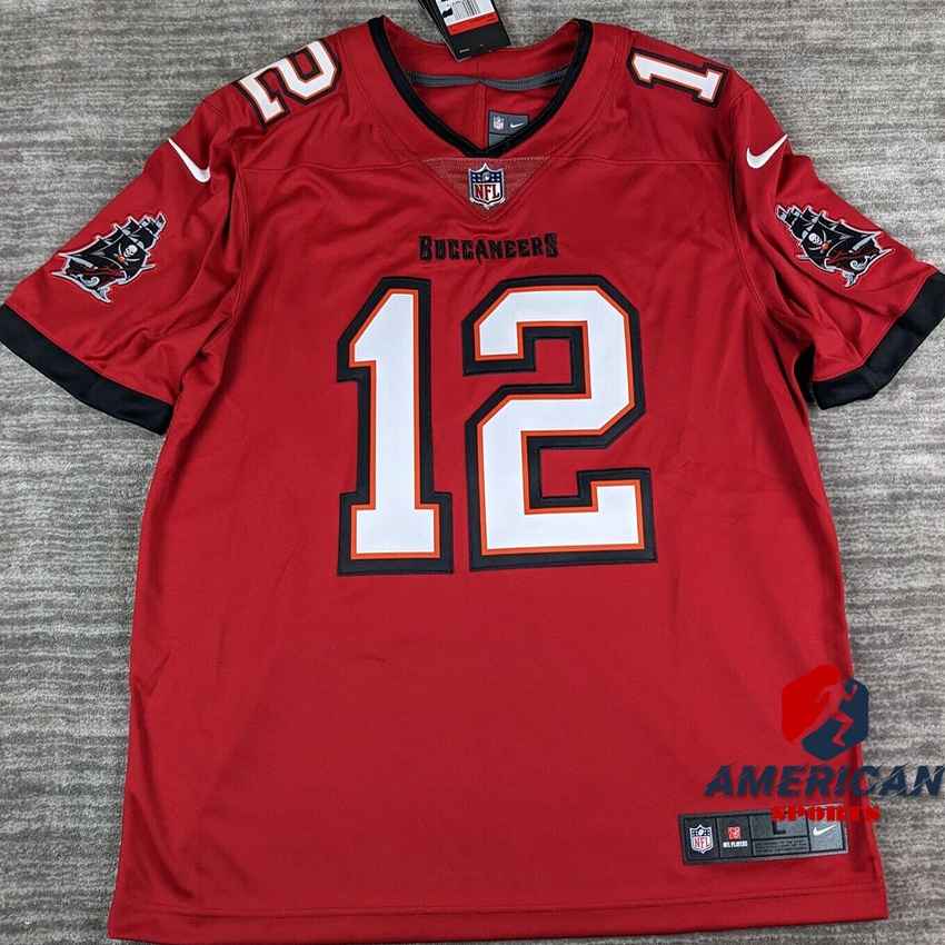 Masculino Camiseta 2023NFL Tampa Bay Buccaneers New England Patriots 12 Tom Brady Limitada Camisa De Futebol Americana Jersey