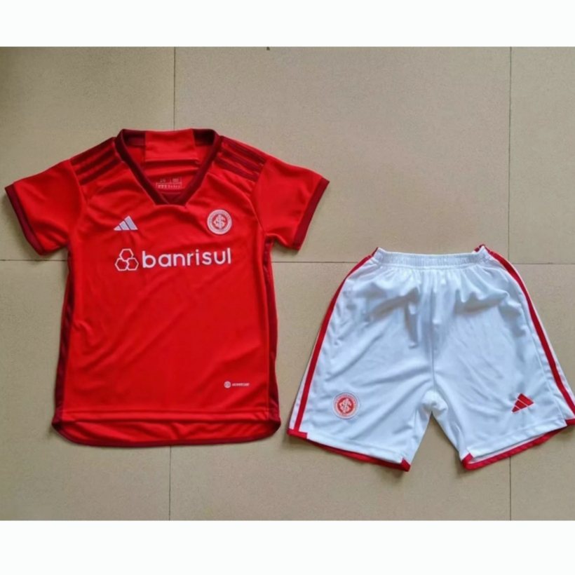 23/24 Internacional Kids Kit Camisa De Futebol Infantil Red Soccer Jersey Home