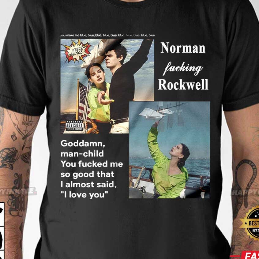 Lana Del Rey Full Album Norman F^cking Rockwell T-Shirt U698 100% COTTON
