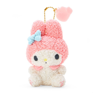 Estoque Pronto/Sanrio Personagens Mini Mascote Holder Plush 2023 (Olá kitty  , Minha Melodia , pompompurin , kuromi , pochacco , hangyodon etc .)