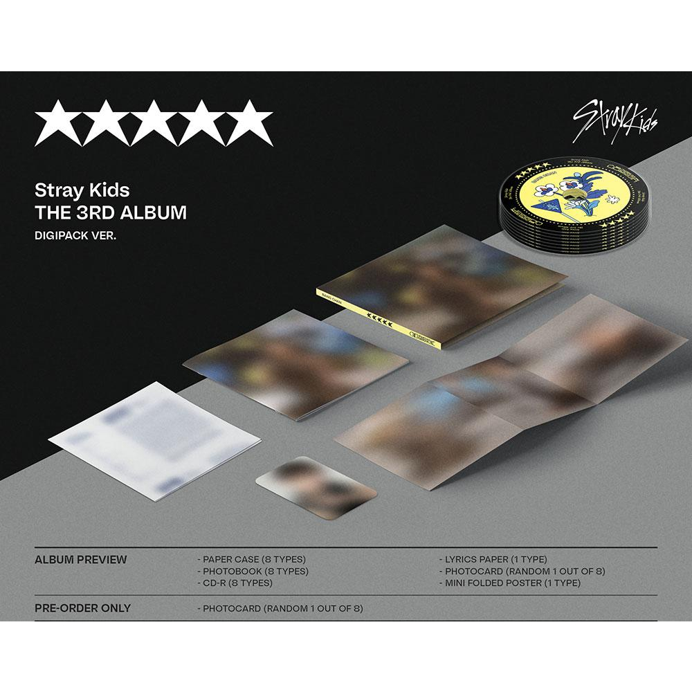 Stray Kids 3rd Album- (5-STAR) [DIGIPACK VER.] | Shopee Brasil