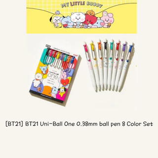 [BT21] BT21 Uni-ball One 0,38mm Esferográfica 8 Cores Set