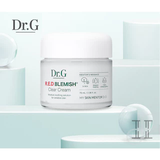 [Dr.G] Red Blemish Clear Cream 70ml I Creme De Limpeza Vermelha 70ml I Hidratante Vegan Korea Olive Young Cosmetics