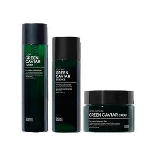 tenzero green caviar skincare line (toner 200ml, essence 150ml, cream 50g)